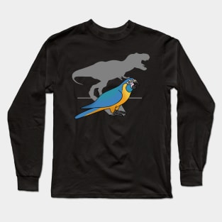 T-rex blue throated macaw Long Sleeve T-Shirt